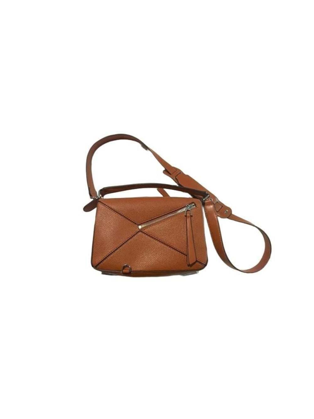 Puzzle Bag in Brown Grained Calfskin. Not Loewe. - Picture 4 of 7